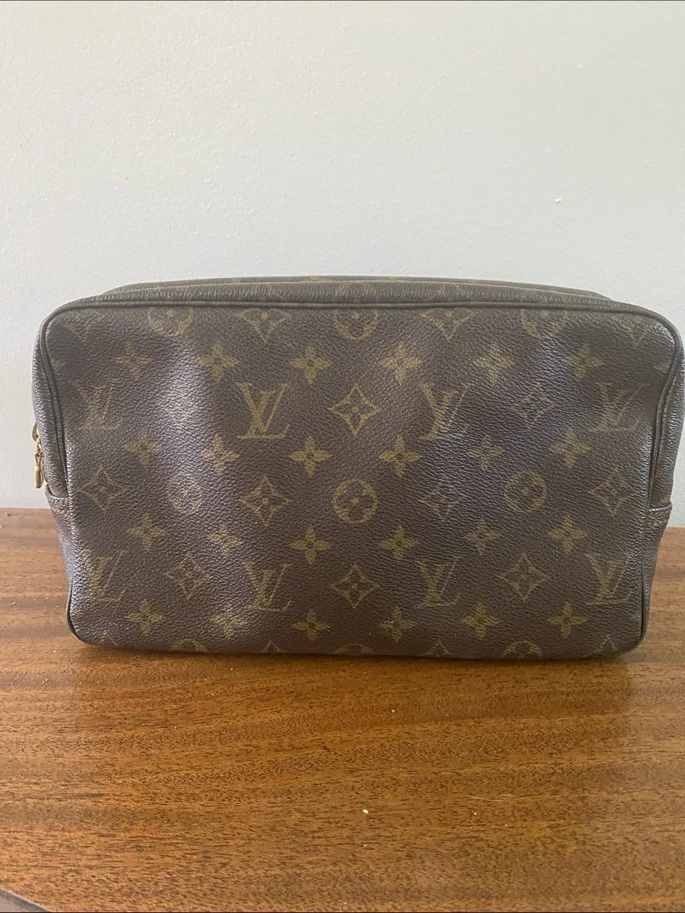 Louis Vuitton Brown Monogram Canvas 28 Toiletry Bag with Dust Bag